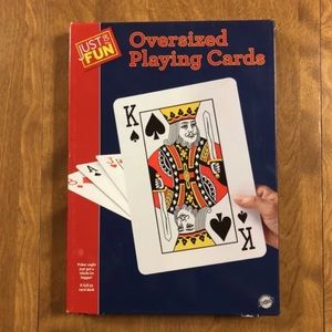 Just for Fun Oversized Playing Cards Measures 8.25 X 11.5 inches 52-Card Deck